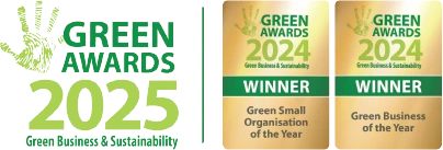 Winners of the Green Small Organisation of the Year 2024 Winners of the Green Awards Green Business of the Year 2025 Nominated for Green Small Organisation of the Year 2025